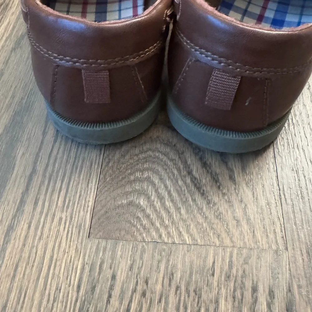 Kids Brown Boat Shoes - Classic Leather Slip-Ons